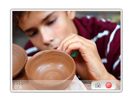 Пример окна программы WebClapper записи видео с веб-камеры.